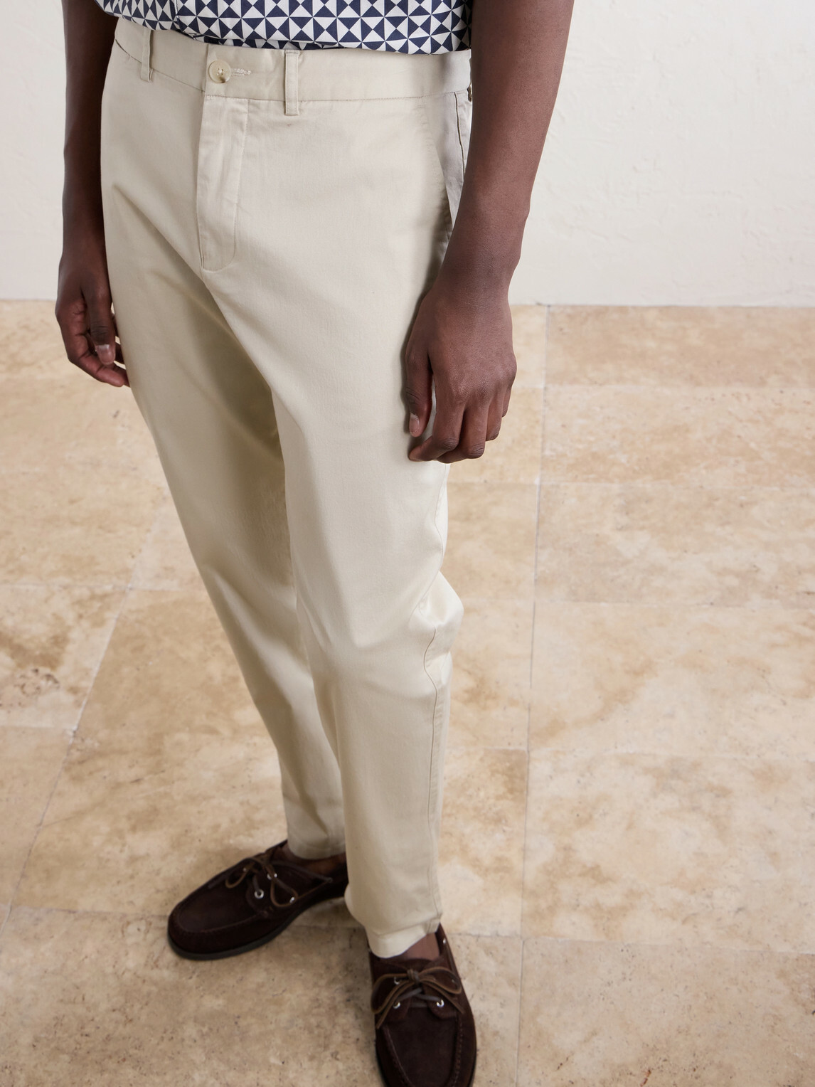 Onia - Straight-Leg Cotton-Blend Trousers - Neutrals