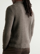Barena - Wool-Blend Chenille Polo Shirt - Brown