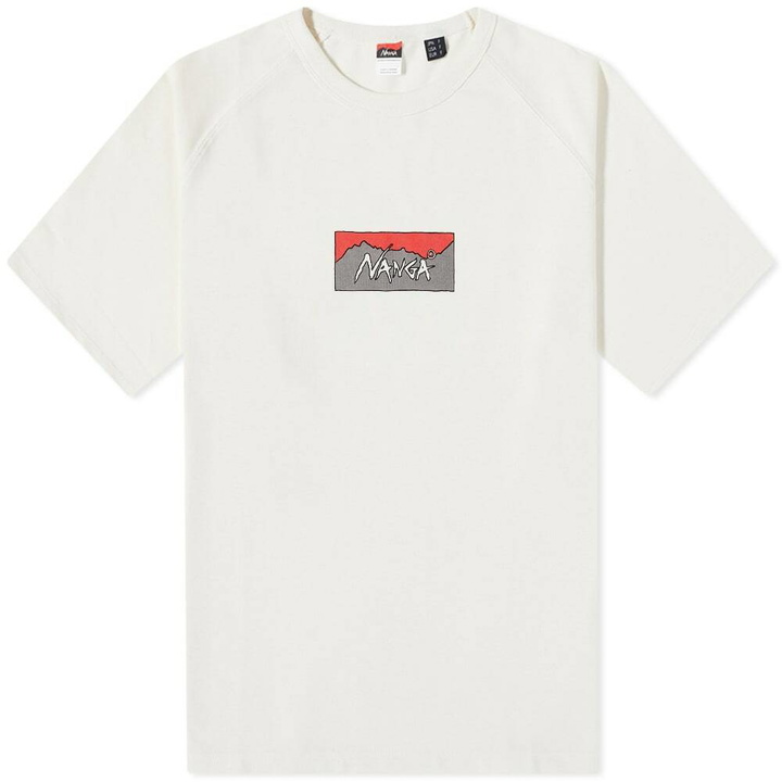 Photo: NANGA x Ushioda Hiroaki Hand Paint Logo Tee