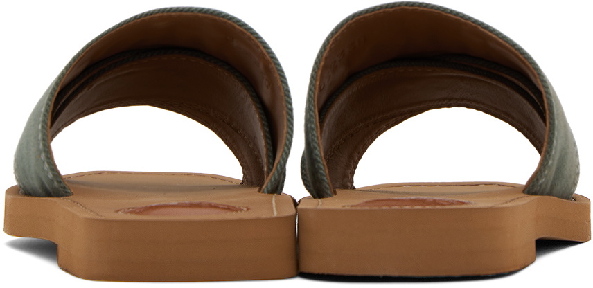 Chloé Green Woody Sandals Chloe