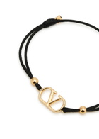Valentino Garavani VLogo Cord Bracelet - Black - One Size