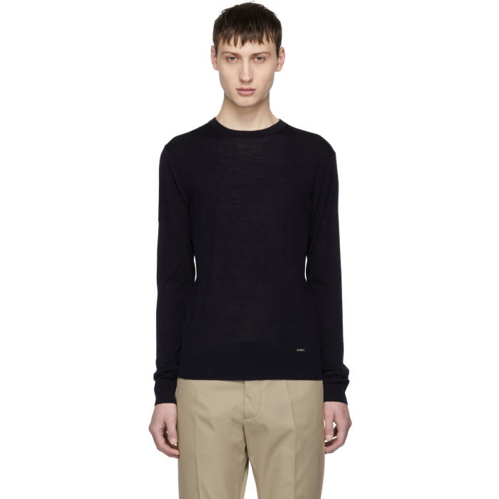 Photo: Dsquared2 Navy Wool Pullover 