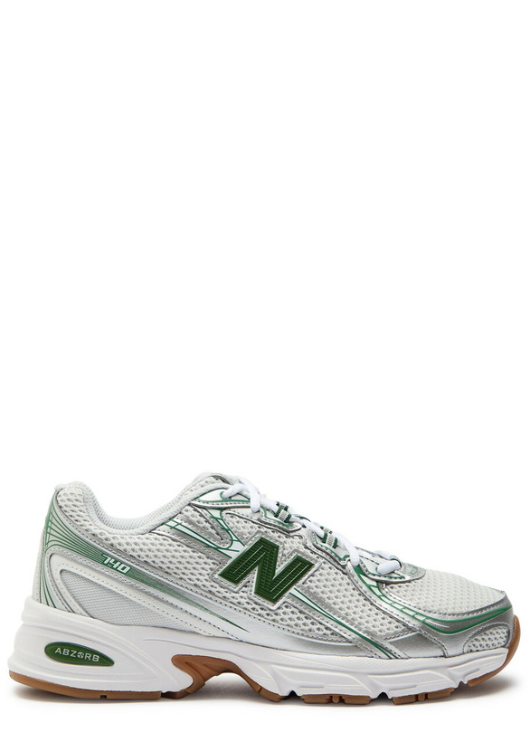 Photo: New Balance 740 Panelled Mesh Sneakers Green