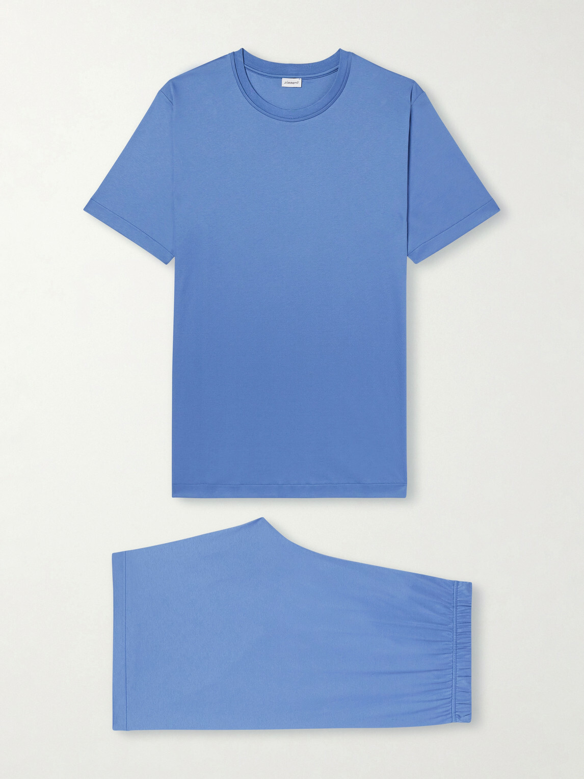 Zimmerli - Sea Island Cotton-Jersey Pyjama Set - Blue