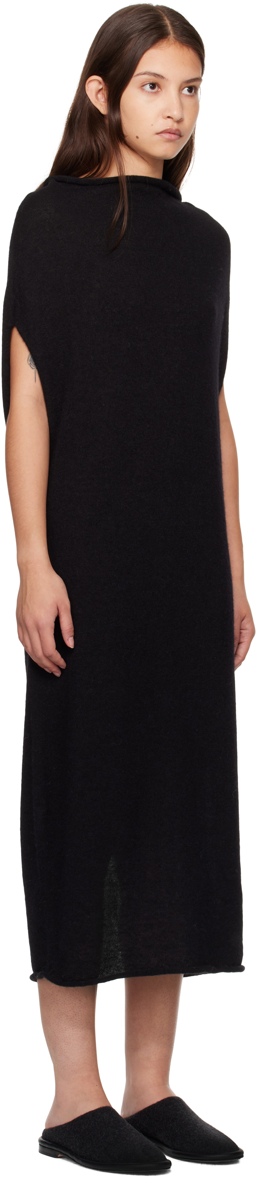 Lauren Manoogian Black Shoulder Maxi Dress