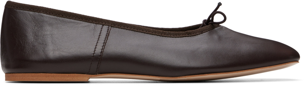 A.P.C. Brown Cleo Ballerina Flats
