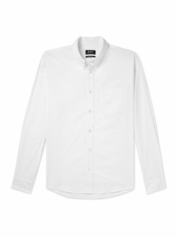 Photo: A.P.C. - Edouard Button-Down Collar Cotton Shirt - White