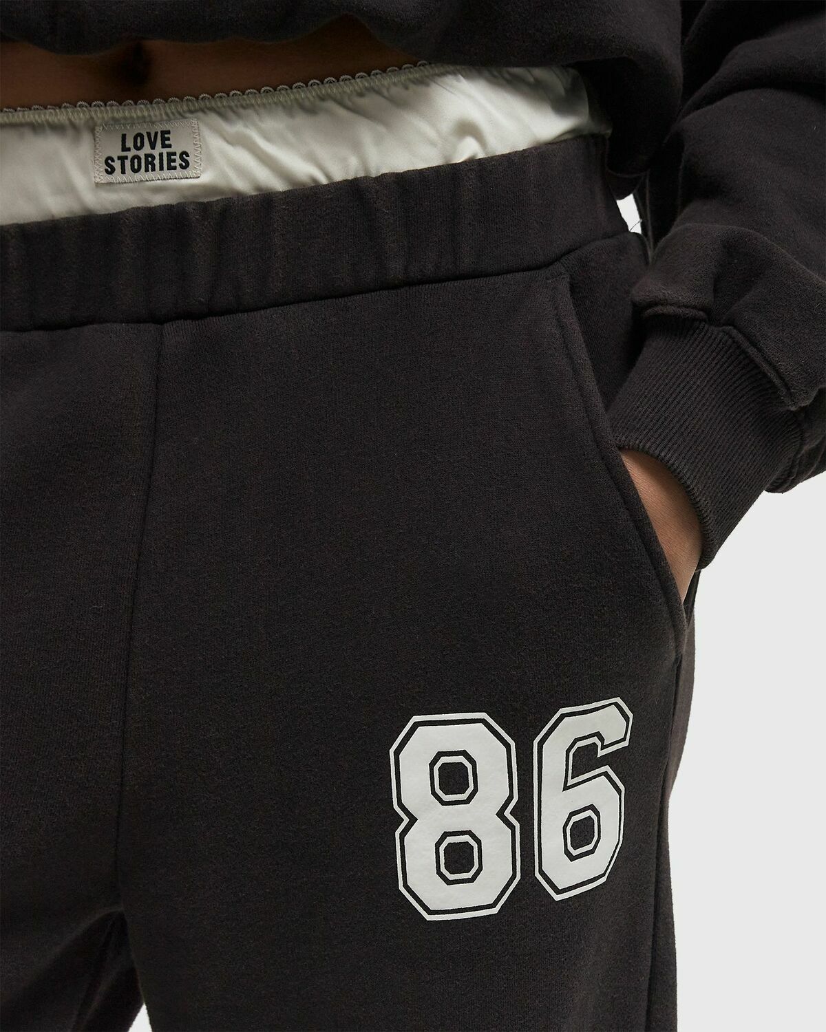 Love Stories Donna Pant Black Womens Sweatpant