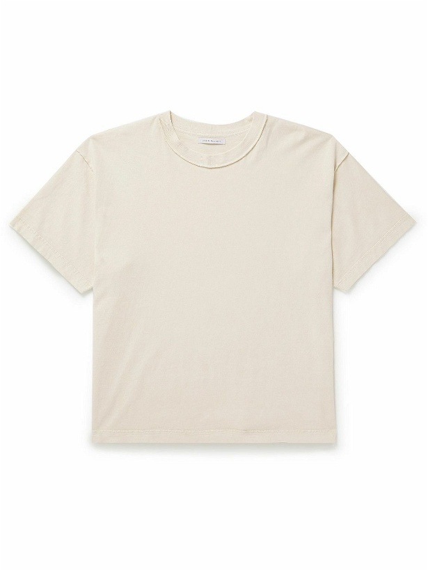 Photo: John Elliott - Mineral-Washed Cotton-Jersey T-Shirt - Neutrals
