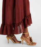 Zimmermann Aster gathered silk habotai maxi skirt