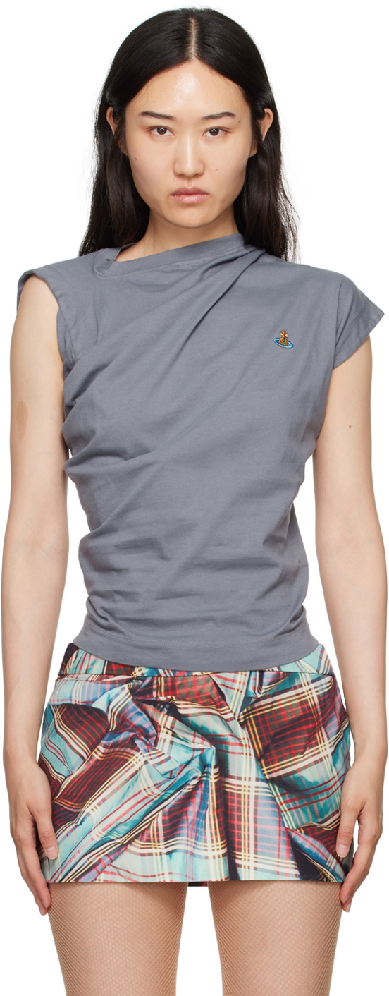【Vivienne Westwood】ベージュ Hebo Tシャツ Beige Hebo T-Shirt by Vivienne Westwood on Sale