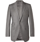 TOM FORD - O'Connor Slim-Fit Super 110s Sharkskin Wool Suit Jacket - Gray