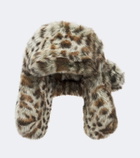 Ruslan Baginskiy Leopard-print aviator hat