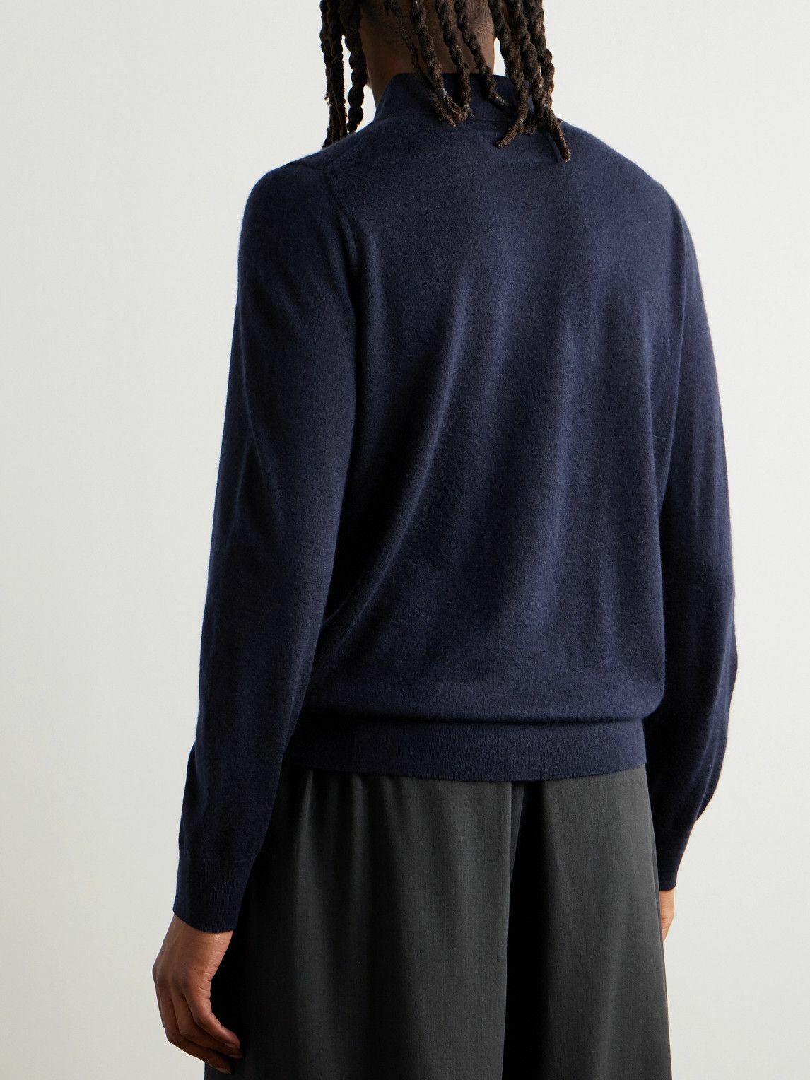 Guest In Residence - Airy Cashmere Polo Shirt - Blue