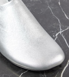 Loewe Toy metallic leather slippers