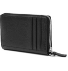 Balenciaga - Chain-Embellished Logo-Print Full-Grain Leather Zip-Around Wallet - Black