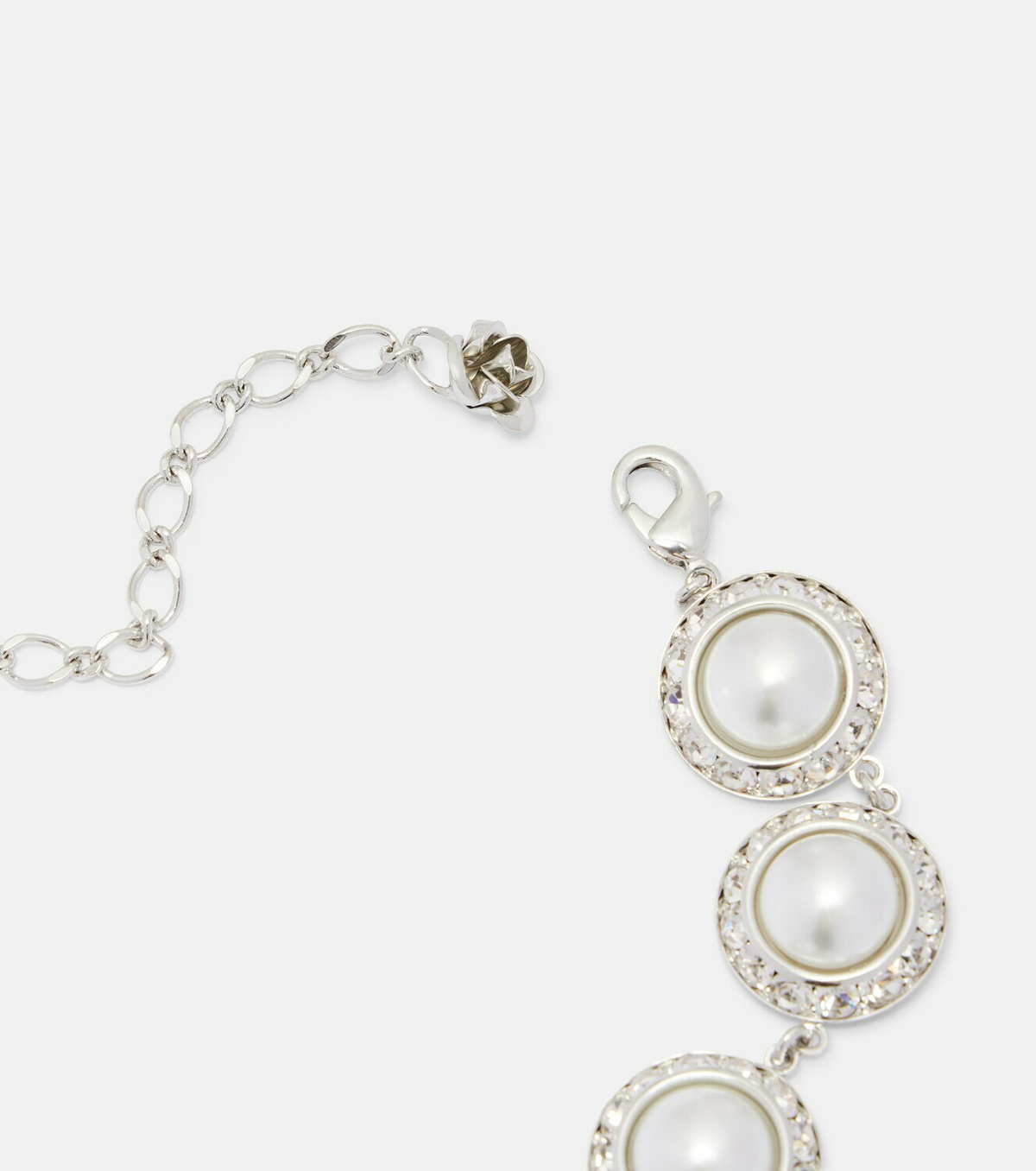 Magda Butrym Crystal-embellished faux pearl necklace