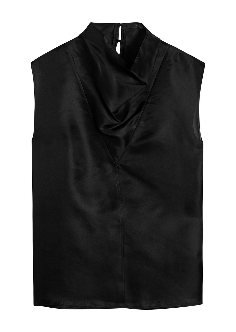 Rohe Silk-organza top Black Róhe