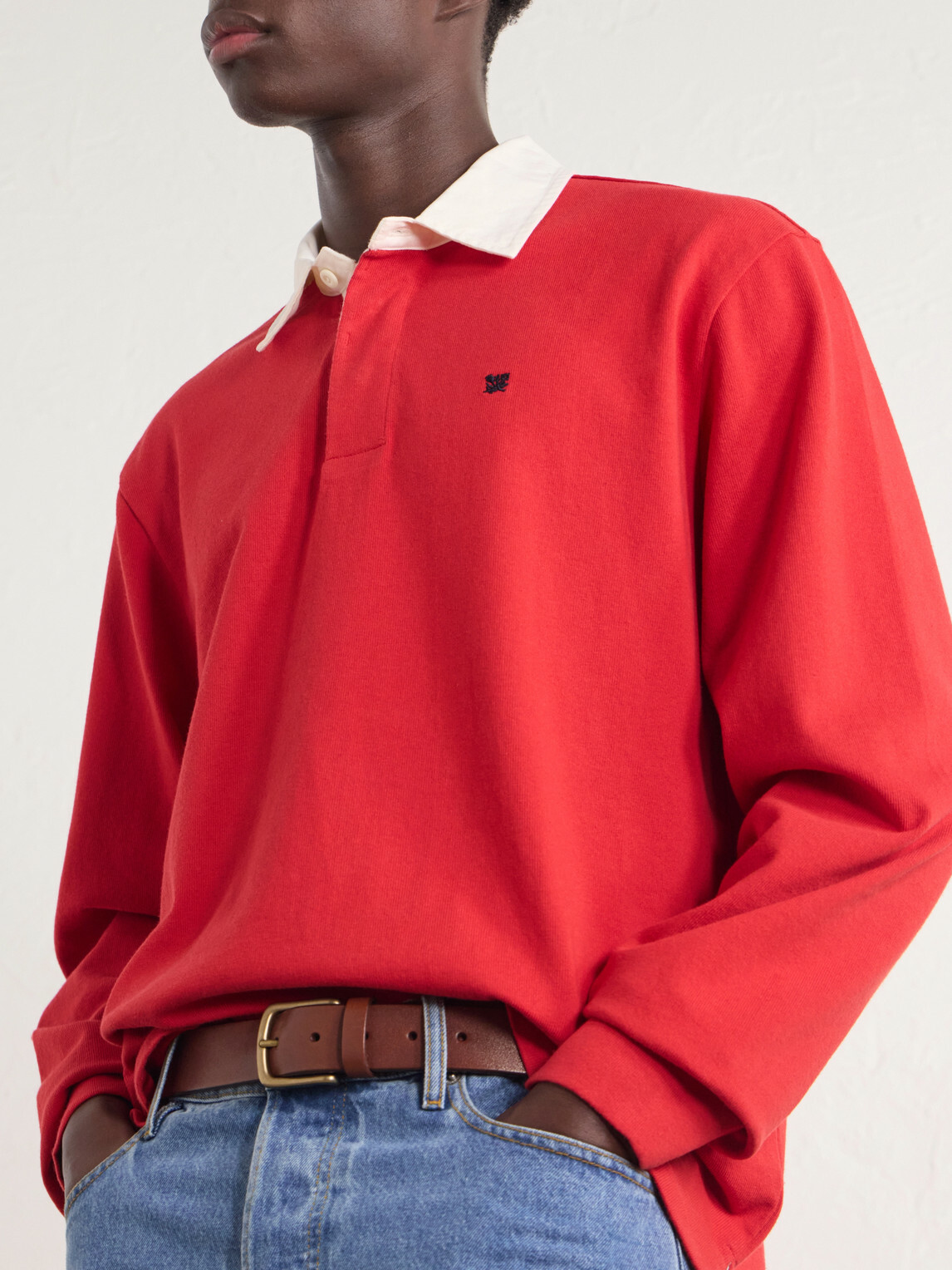 Aimé Leon Dore - Logo-Embroidered Cotton-Jersey Polo Shirt - Red