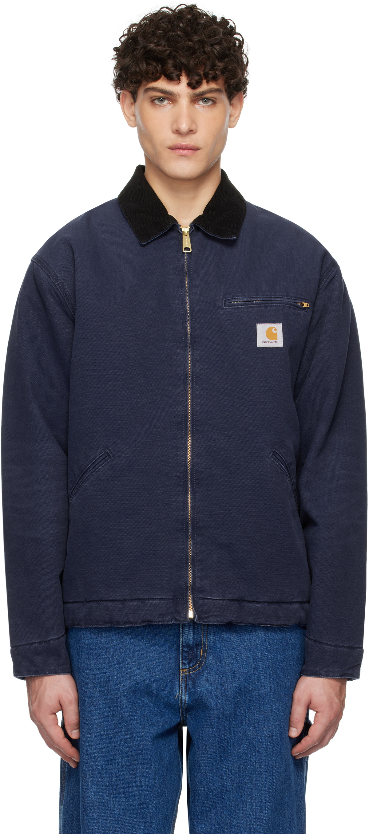 Carhartt Work In Progress Blue Winter OG Detroit Jacket