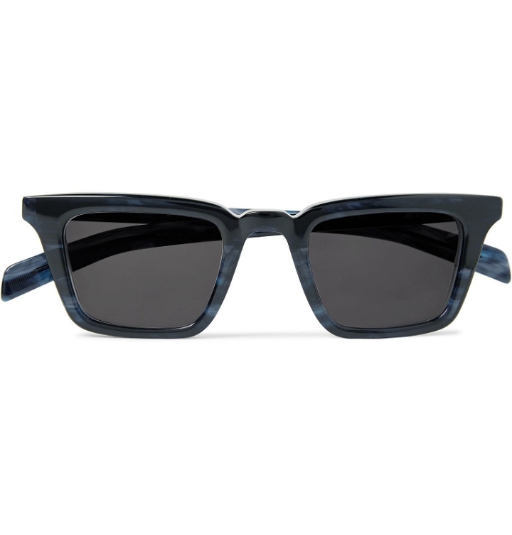 Photo: Native Sons - Cooper Square-Frame Acetate Sunglasses - Blue