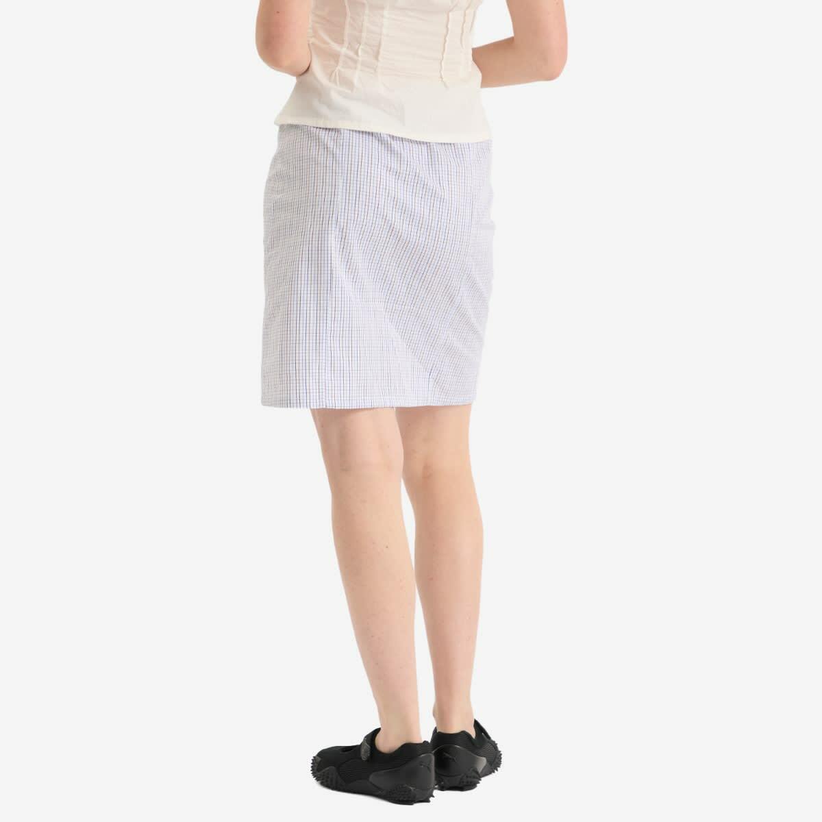 Fruity Booty Women's Check Skirt in White