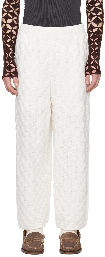 Photo: Isa Boulder SSENSE Exclusive White Chess Trousers