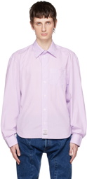 Martine Rose Purple Shrunken Shirt