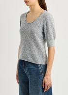 Dorothee Schumacher Luxury Delight Cashmere-blend top Blue