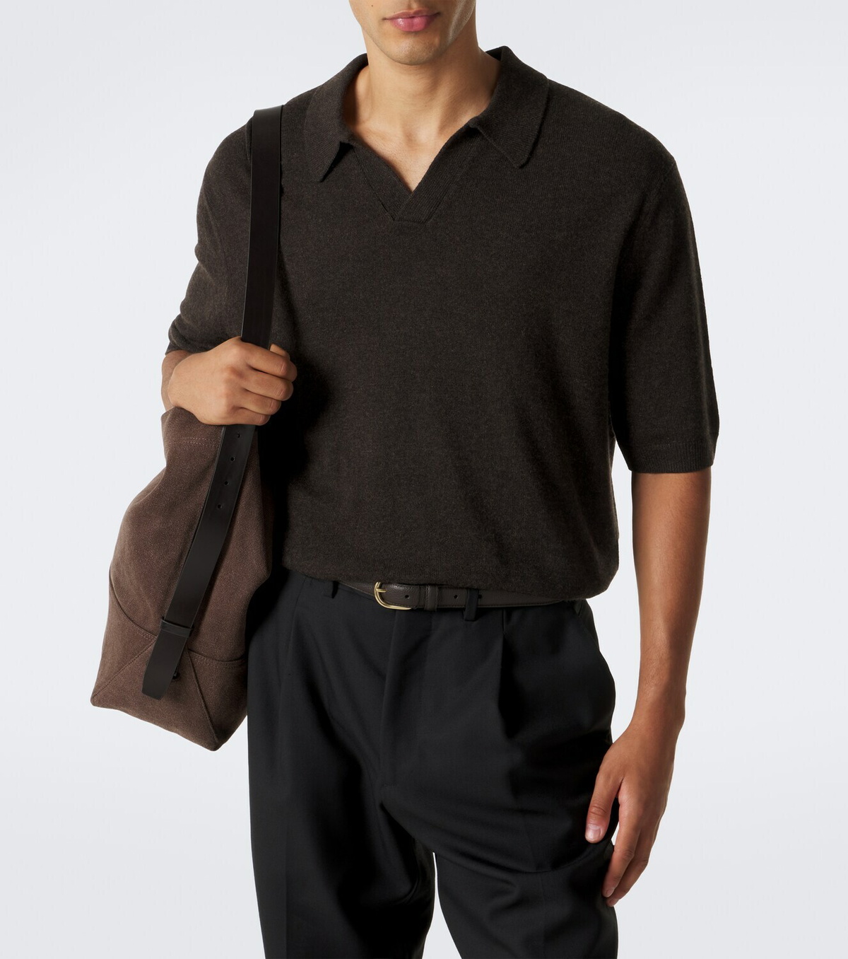 Le Kasha Bale cashmere polo sweater
