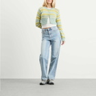 SUNDAYFRUITMARKET Women's Sun Cropped Cardigan in Mint