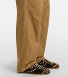 Dries Van Noten Cotton wide-leg pants