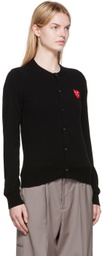 Comme des Garçons Play Black Heart Patch Cardigan