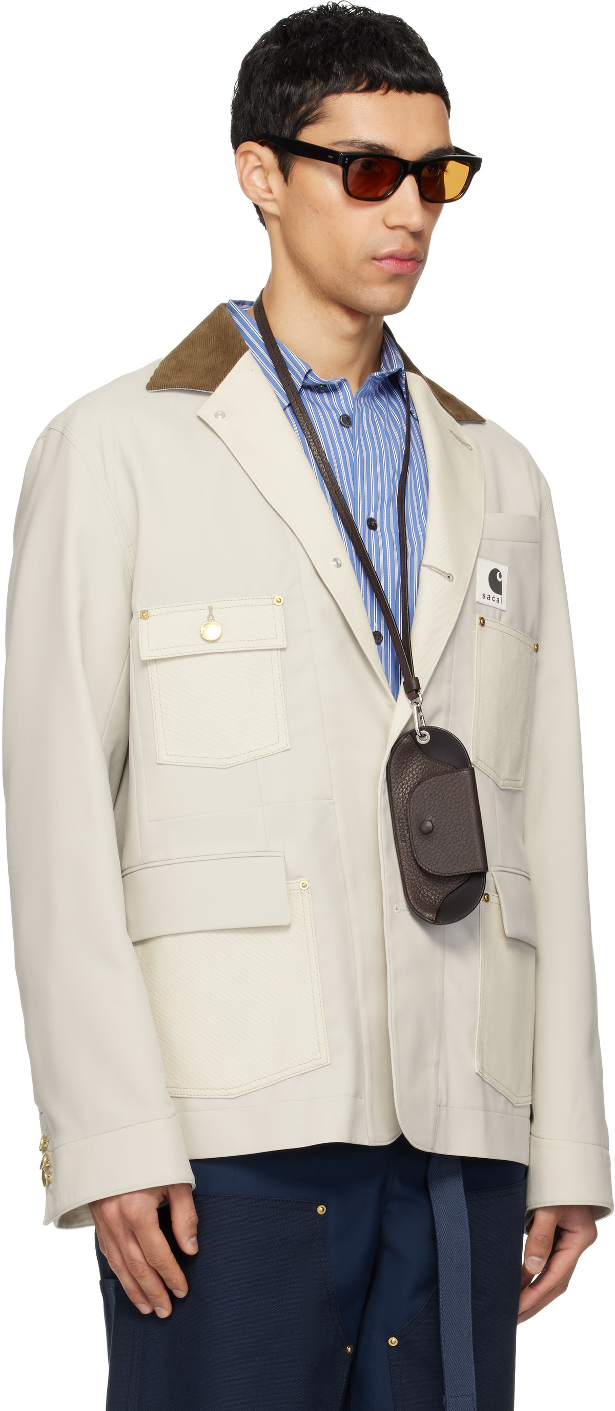 sacai Off-White Carhartt WIP Edition Suiting & Duck Blazer