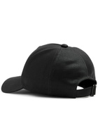 Saint Laurent Logo-embroidered Cotton-blend cap Black
