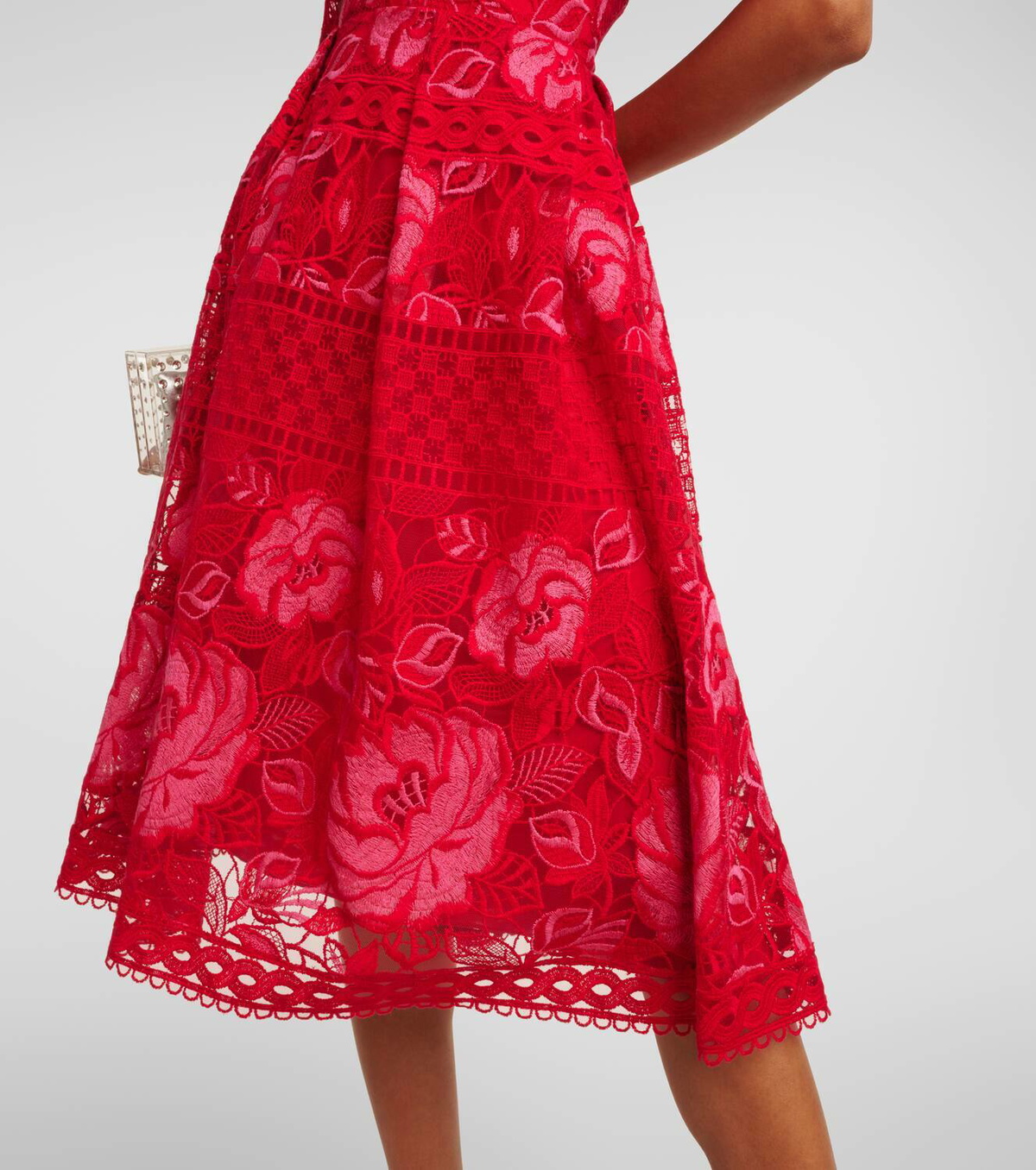Elie Saab Floral lace midi dress Elie Saab Elie Saab Floral lace midi dress Elie Saab