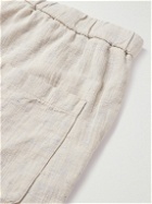 Barena - Agro Paris Straight-Leg Cotton and Linen-Blend Shorts - Neutrals
