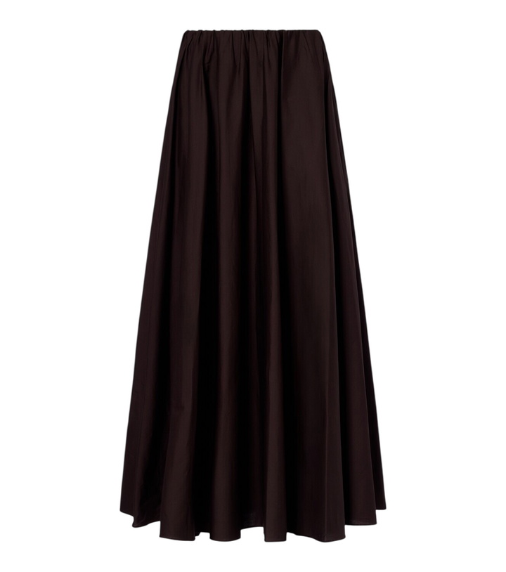 Photo: Staud Milano pleated cotton-blend maxi skirt