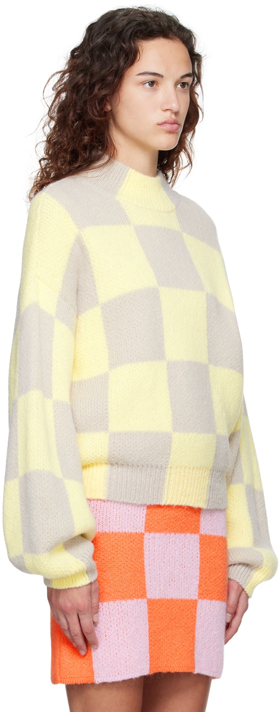 Stine Goya Yellow & Beige Adonis Sweater Stine Goya