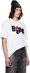 BAPE White Heart Ape Head T-Shirt
