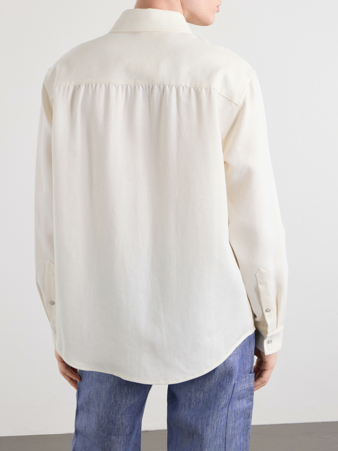 God's True Cashmere - Linen-Twill Shirt - White