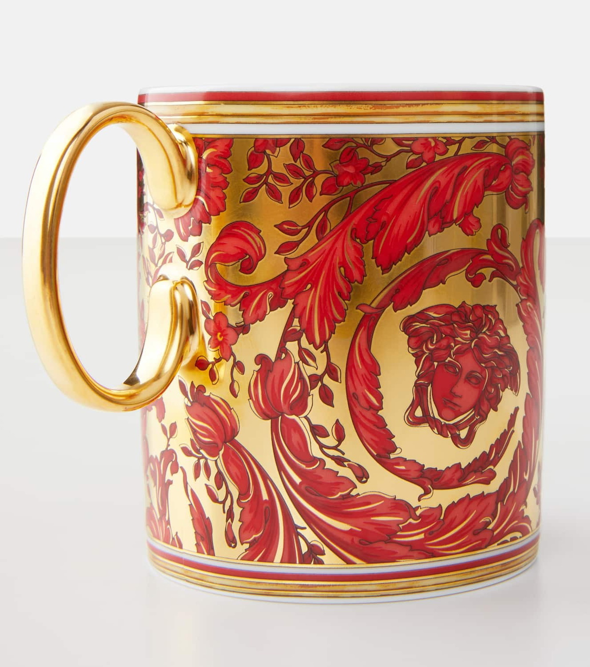 Versace Home Medusa Garland set of 2 porcelain mugs