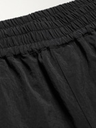 7 DAYS ACTIVE - Slim-Fit Tapered Logo-Print Striped Nylon Sweatpants - Black