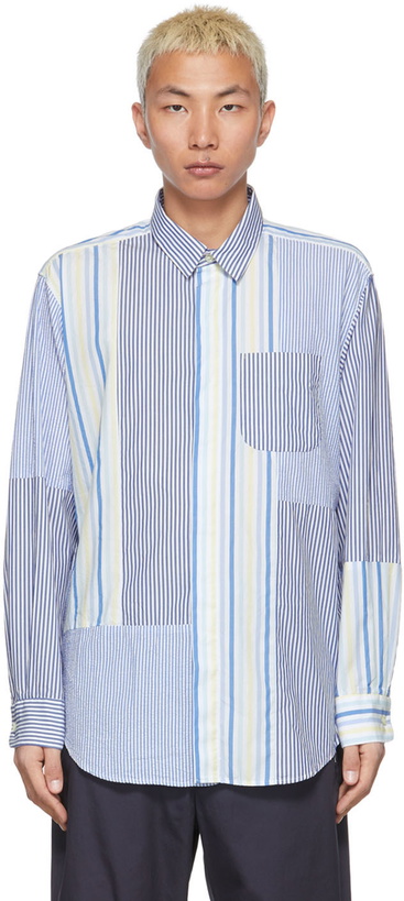 Photo: Engineered Garments Blue & White Pima Cotton Shirt