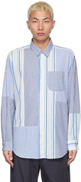 Engineered Garments Blue & White Pima Cotton Shirt