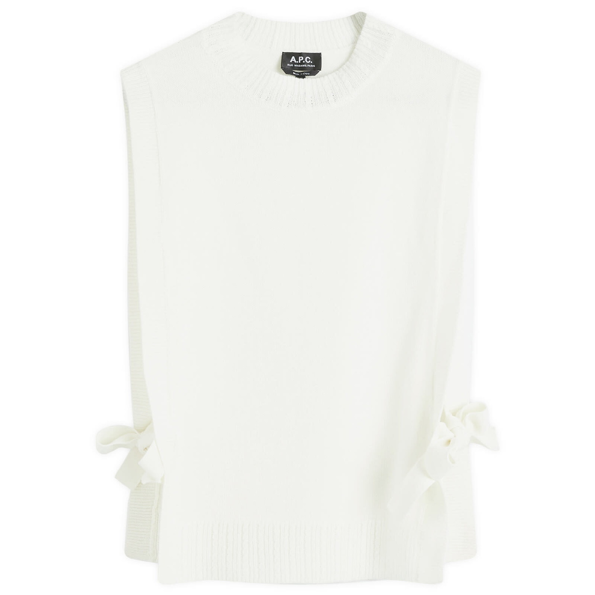A.P.C. Women's Margot Knitted Vest in Ecru A.P.C.