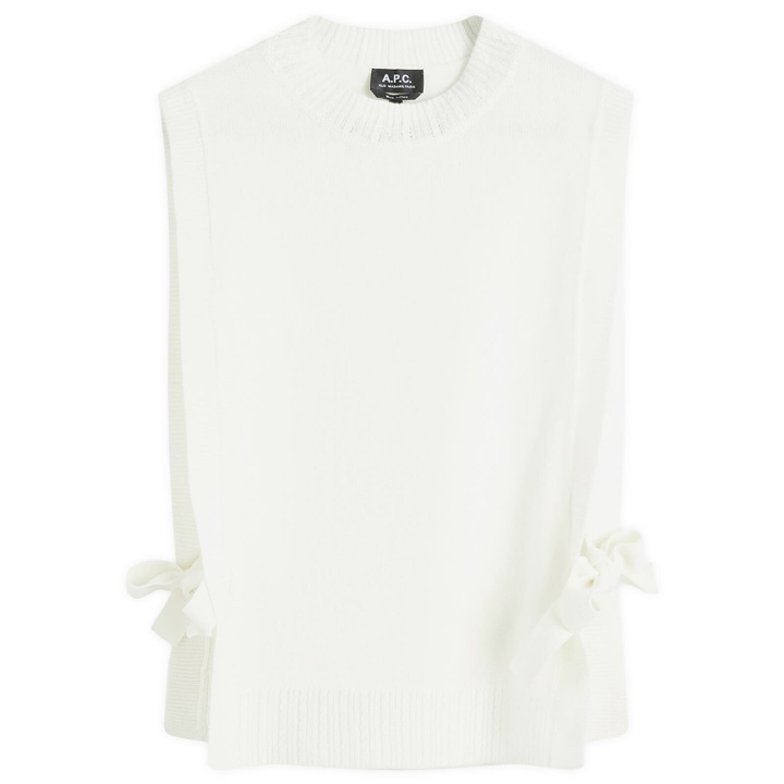 Photo: A.P.C. Women's Margot Knitted Vest in Ecru