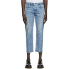Moussy Vintage Blue Denim MVM Lucile Tapered Jeans