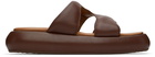 Eckhaus Latta Brown Zee Slides