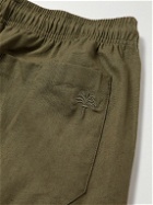 OAS - Straight-Leg Linen and Cotton-Blend Drawstring Shorts - Green